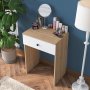 Bijou sminkbord 12, 60 x 42,5 cm - Valnt/vit