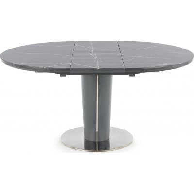 Market matbord 120-160 cm - Gr marmor/mrkgr
