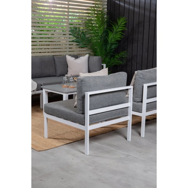 Copacabana loungegrupp - Vit/Gr