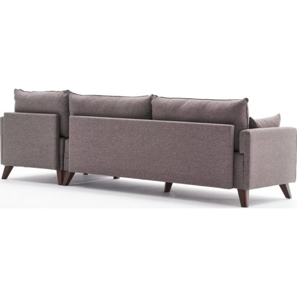 Canapé divan droit Bella - Marron Canapé divan droit Bella - Marron