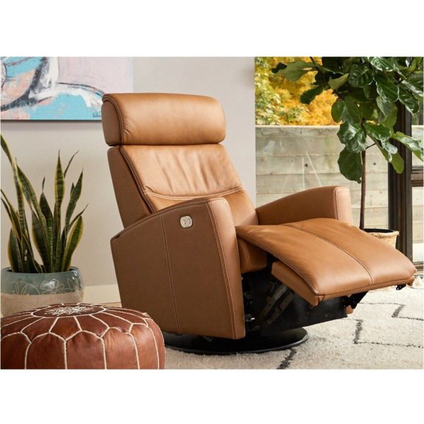 Milan elektrisk reclinerftlj - Cognac