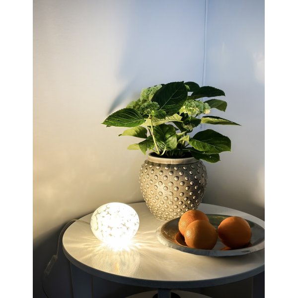 Lampe de table Globus Ø13 cm - Blanc à pois Lampe de table Globus Ø13 cm - Blanc à pois