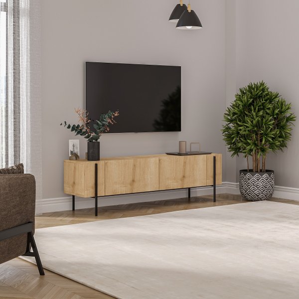 Herman TV-bänk - Safir ek Herman TV-bänk - Safir ek