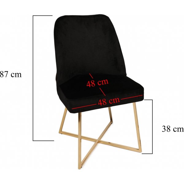 Ensemble de chaises Madrid - Noir Ensemble de chaises Madrid - Noir