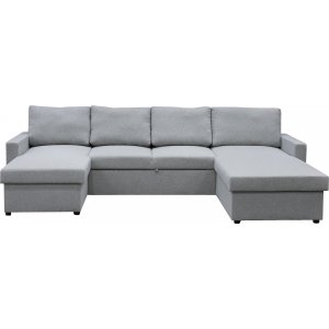 Trn Gr Bddsoffa / U-soffa + Mbelvrdskit fr textilier