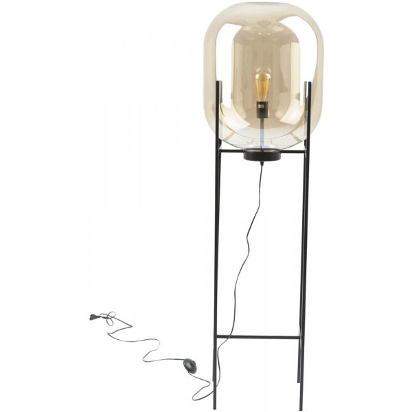 Elements golvlampa - Svart/klarglas