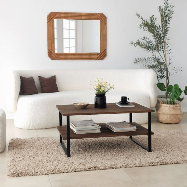 Table basse Neta 85 x 60 cm - Noyer Table basse Neta 85 x 60 cm - Noyer