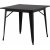 Table  manger Tempe 80 x 80 cm - Noir