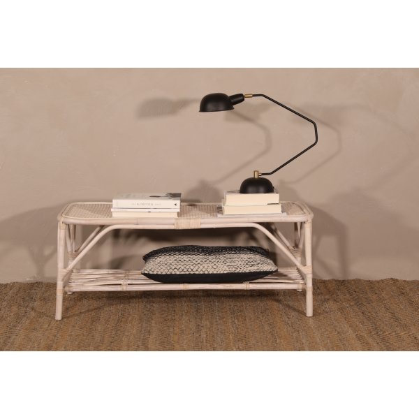 Glory Webbing soffbord i rotting 110 x 50 cm - Whitewash