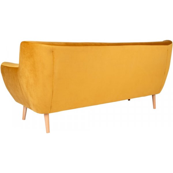 Monte 3-sits soffa - Gul/bok Monte 3-sits soffa - Gul/bok