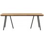 Chan matbord 200 x 100 cm - Svart/Natur