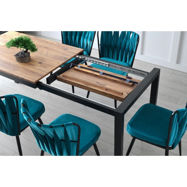 Silvia matbord 120-187 cm - Furu Silvia matbord 120-187 cm - Furu