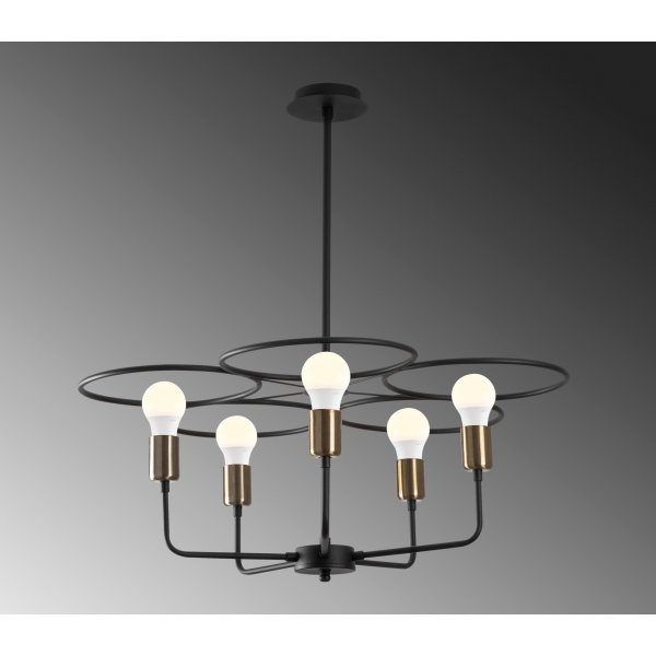 Halo taklampa 1356 - Svart