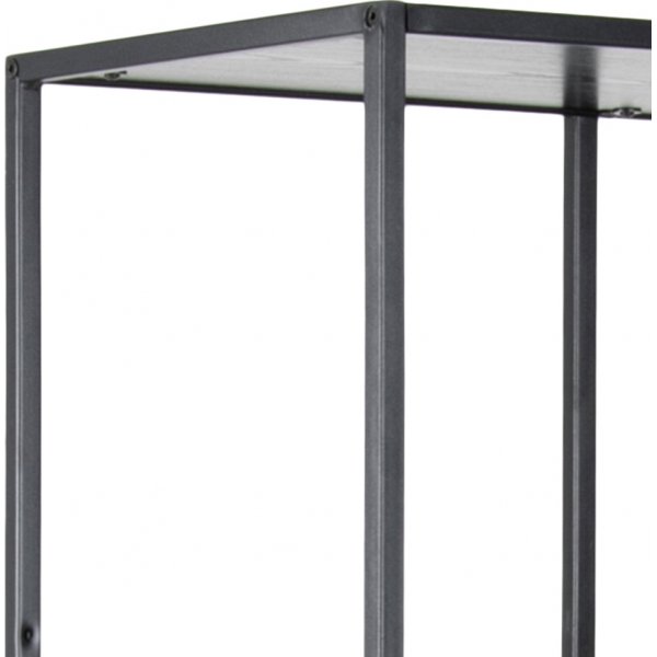 Seaford bokhylla asymmetrisk 77x185 cm - Svart Seaford bokhylla asymmetrisk 77x185 cm - Svart