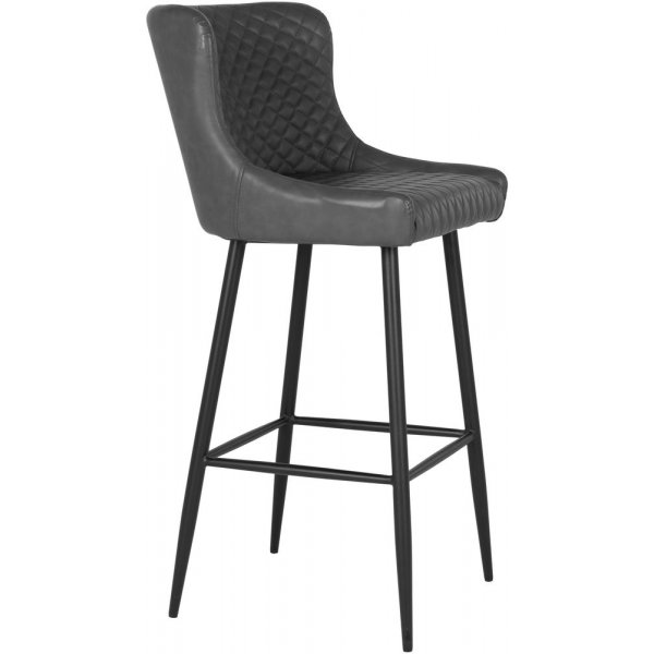Dallas Barstol - Mrkgr/svart