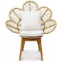 Peacock loungeftlj med dyna - Natur + Flckborttagare fr mbler
