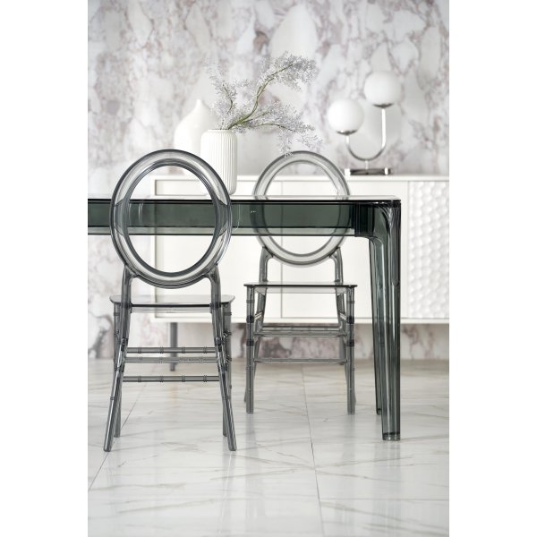 Table  manger Gomez 120 x 80 cm - Verre fum