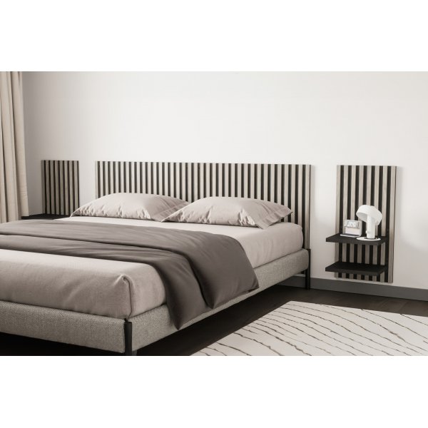 Avignon sidobord 35 x 30 cm - Svart