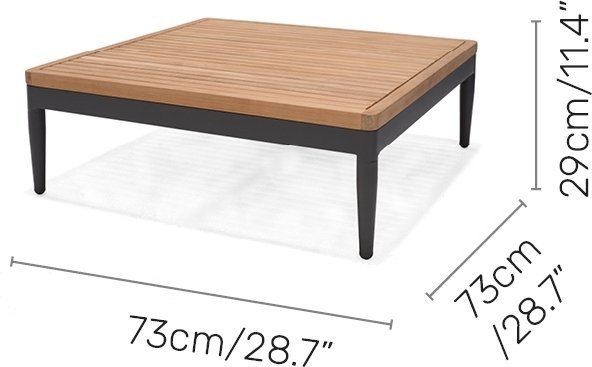 Lifestyle Garden Topaz bankstel - Grijs/teak
