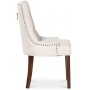 Paris matgrupp svart bord med 4 st Tuva New Port stolar i beige tyg