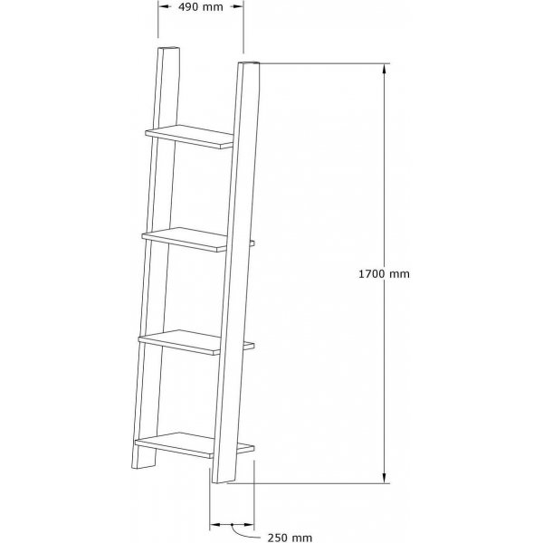 Bibliothèque Fayko - Blanc/saphir Bibliothèque Fayko - Blanc/saphir