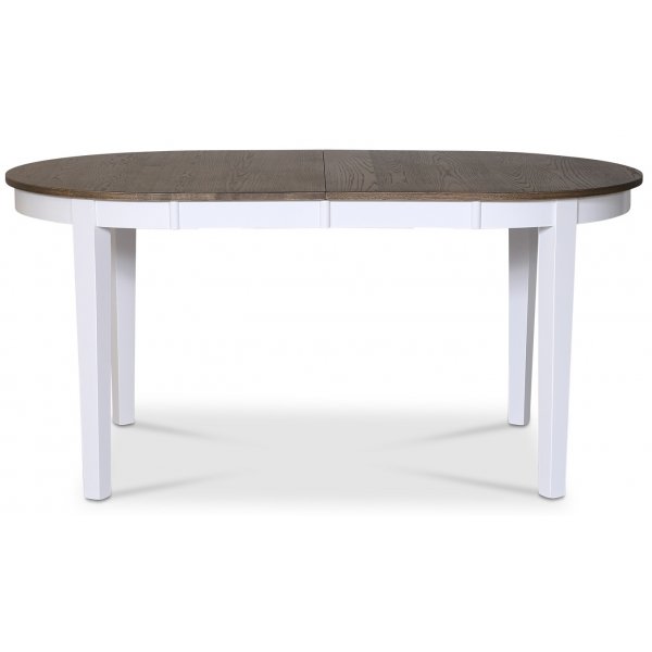 Skagen ovalt matbord 160/210 x 90 cm - Vit / Brunoljad ek Skagen ovalt matbord 160/210 x 90 cm - Vit / Brunoljad ek