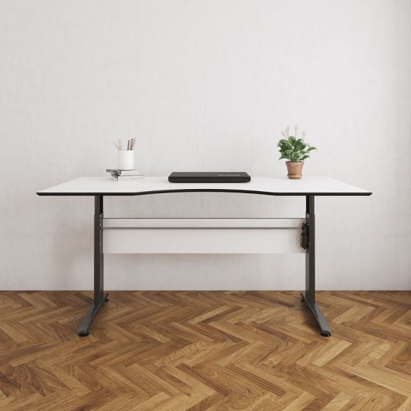 Wilhelmina skrivbord - Svart/vit