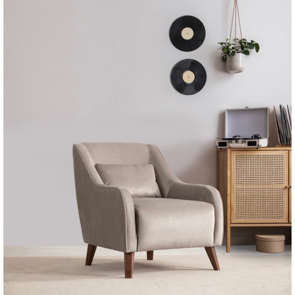 Fauteuil Buhara - Gris clair