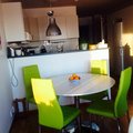 Kundbild Ibiza matbord ø110 cm - Vit/krom: Mitt köksbord och stiolarna som är...