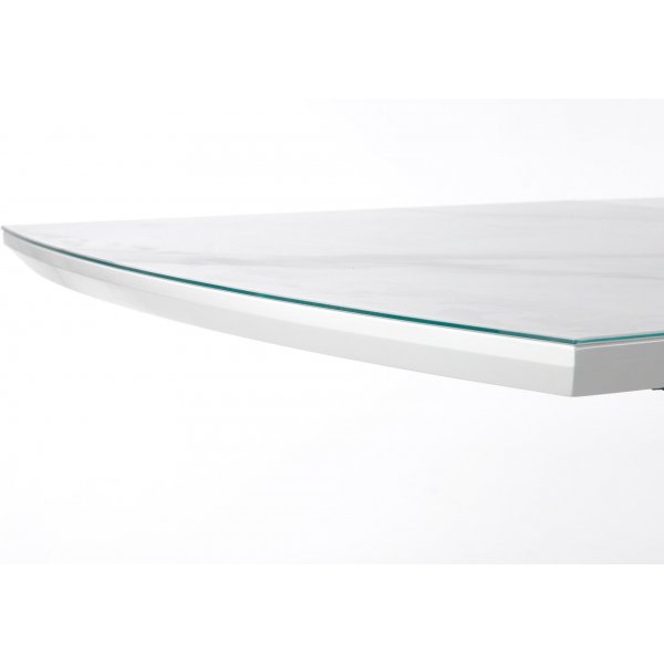 Table  manger Risk 160-200 cm - Marbre blanc