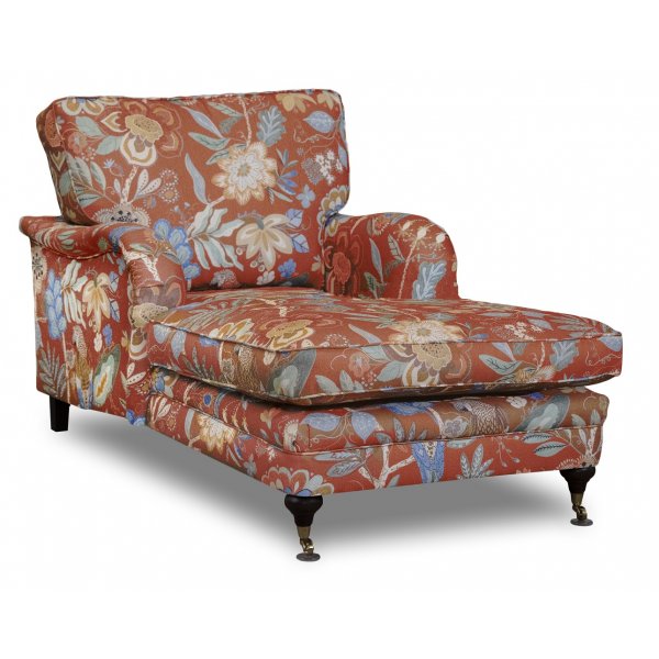 Howard Spirit divanfauteuil in gebloemde stof - Eden Parrot Terracotta