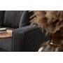 Berlin divan sofa - Antraciet/goud