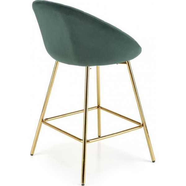 Tabouret de bar Pelican 112 - Vert foncé/or Tabouret de bar Pelican 112 - Vert foncé/or