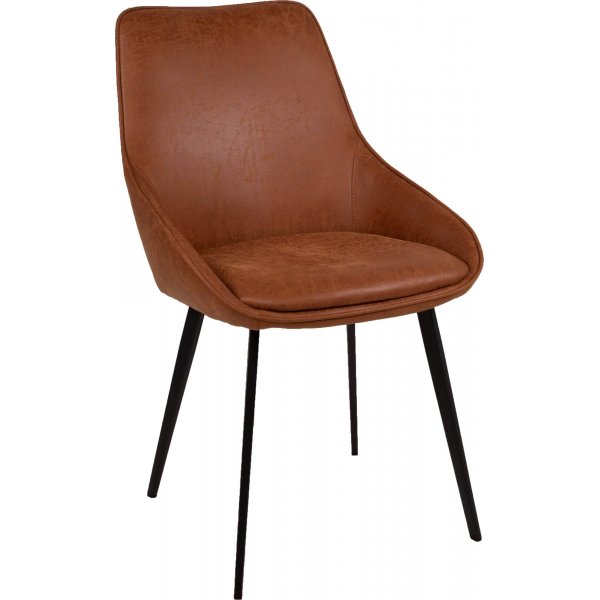 Chaise de salle  manger Louis - Marron