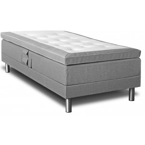Lit ajustable Nova (gris Rocco 281) - Toutes largeurs + Kit d'entretien des meubles pour textiles