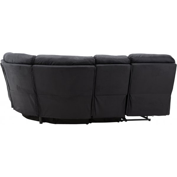 Canapé inclinable d\\\'angle Saranda - Noir Canapé inclinable d\\\'angle Saranda - Noir