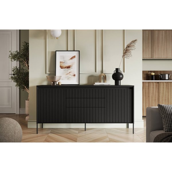 Trend skänk B166 cm - Svart Trend skänk B166 cm - Svart