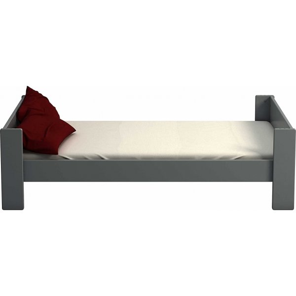 Voor kinderen eenpersoonsbed 90 x 200 cm - Grijs