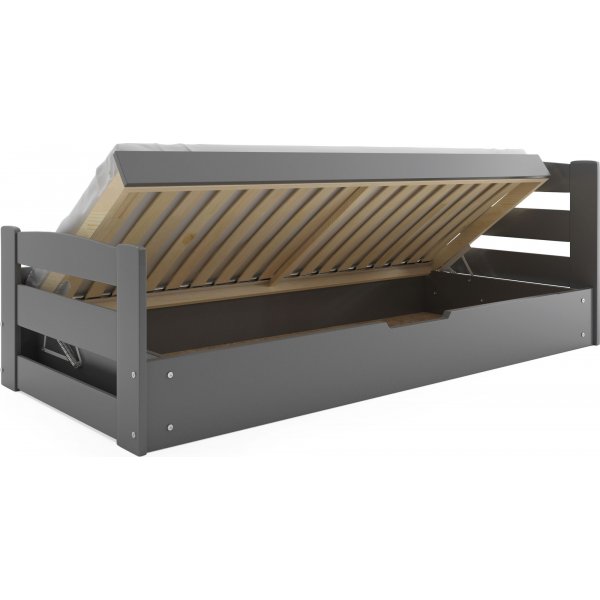 Ernie juniors�ng med f�rvaring 90 x 200 cm - Valfri f�rg