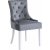 Chaise Tuva Decotique avec poigne dossier - Velours gris