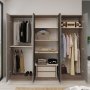 Home garderob 3 - Brun/gr