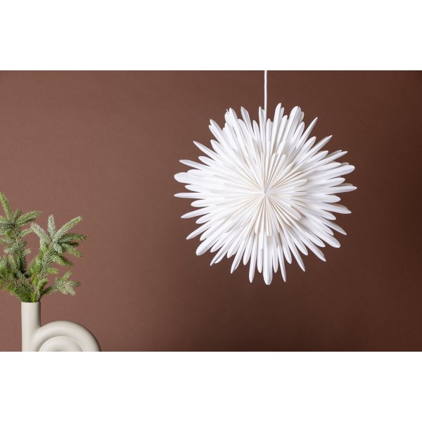 Slen adventsstjrna 46 cm - Vit