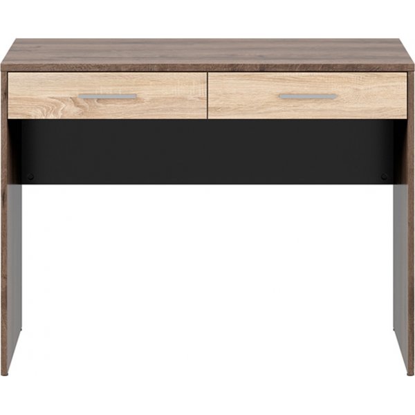 Bureau Nepo Plus avec 2 tiroirs 100 x 59 cm - Chêne foncé/chêne clair Bureau Nepo Plus avec 2 tiroirs 100 x 59 cm - Chêne foncé/chêne clair