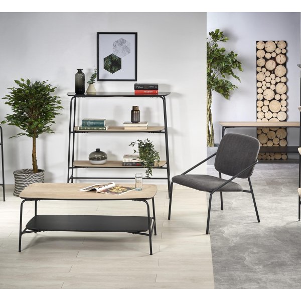 Sting bokhylla - Svart/ask Sting bokhylla - Svart/ask