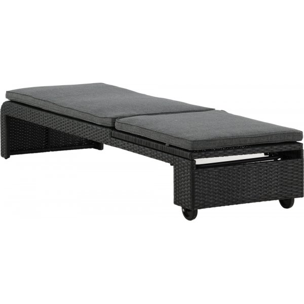 London ligbed - Zwart/grijs London ligbed - Zwart/grijs