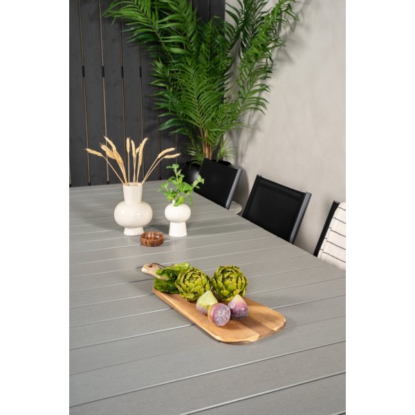 Levels utematgrupp med 10 st Santorini stolar - Svart/Grå Levels utematgrupp med 10 st Santorini stolar - Svart/Grå