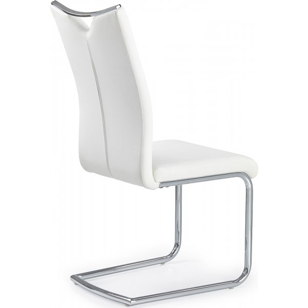 Stoel Annmarie - Wit/chroom Stoel Annmarie - Wit/chroom