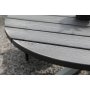 Scottsdale utematgrupp runt bord med 4 st stapelbara stolar - Gr/svart/vit