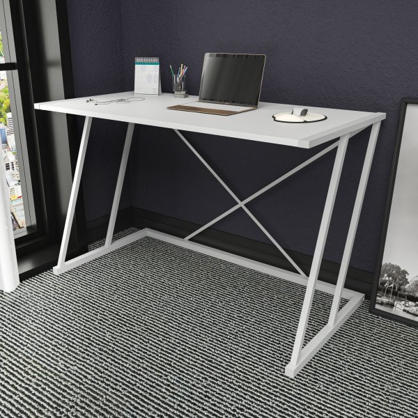 Adelaide skrivbord 114 x 60 cm - Vit Adelaide skrivbord 114 x 60 cm - Vit