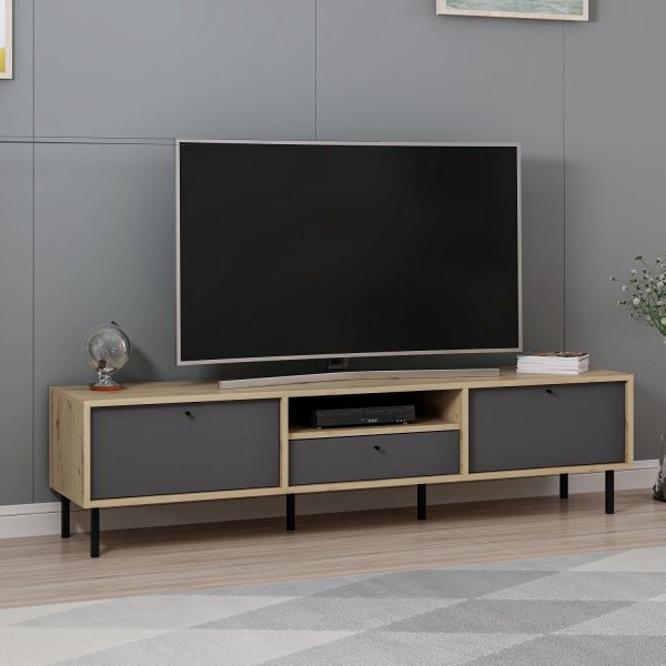 Meuble TV Lida - Anthracite Meuble TV Lida - Anthracite